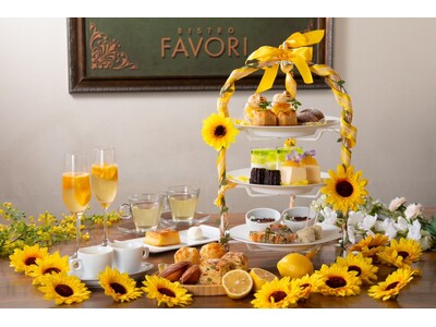 代官山で夏を彩る！BISTRO　FAVORI代官山の一番人気「ひまわりハニーアフタヌーンティー」今年もスタート致します。