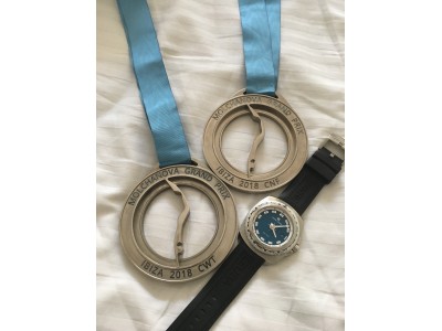 木下紗佑里、銀メダル獲得！ファーブル・ルーバの時計とともにHANAKO（廣瀬花子）＆木下紗佑里がフリーダイビング世界大会「モルチャノワ グランプリ」に出場