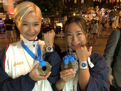 フリーダイビング世界大会（トルコ）にてHANAKO＆木下紗佑里がメダル獲得。スイス製高級時計が記録をサポート。