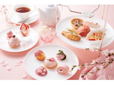 【ホテル日航大阪】「桜と苺のアフタヌーンティーセット」4月限定販売
