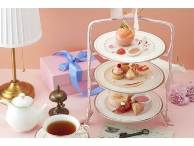 【グランドニッコー東京 台場】『ピーチ×ピンク アフタヌーンティーセット』提供期間：2023年7月1日（土）～8月31日（木）