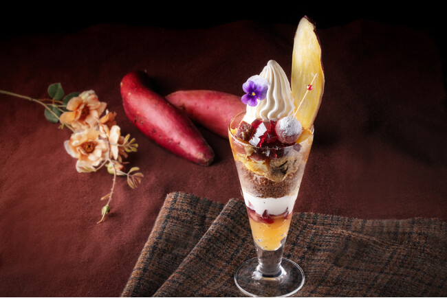 【ニッコースタイル名古屋】焼き芋と林檎のパフェ『甘い収穫』を10月16日より提供