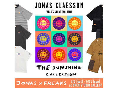 オーストラリア在住アーティスト「ジョナス・クレアッソン」とのコラボレーションで生まれた"外遊び服"!FREAK'S STORE渋谷併設ギャラリー「オープンスタジオ」にてポップアップストア開催!