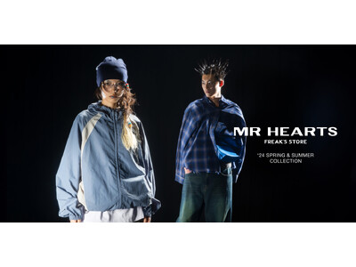 「MR HEARTS 」の2024年春夏ルックが公開。メタリックなTシャツや独特のフェード感のあるデニムなどをリリース。