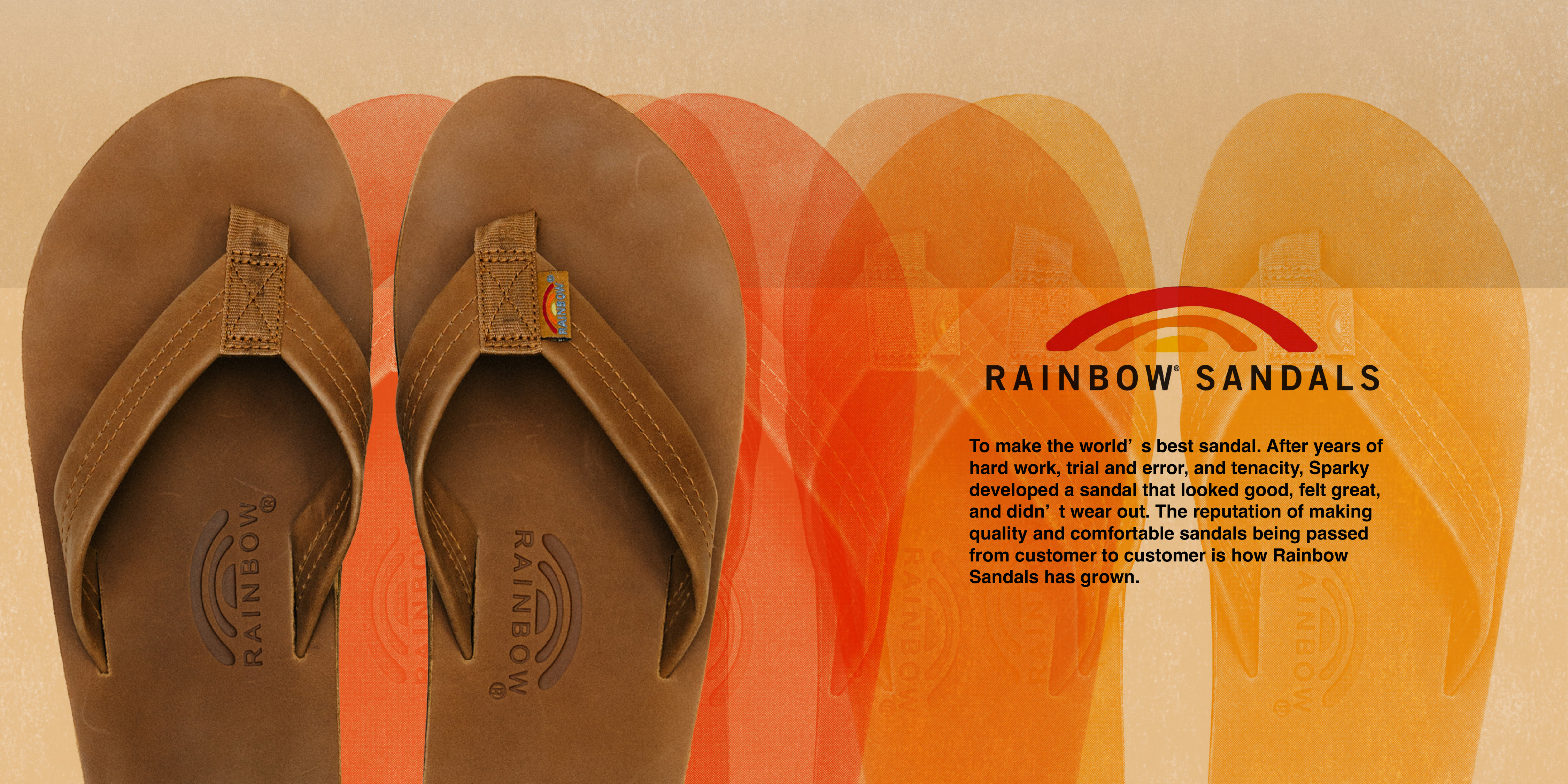 「Rainbow Sandals」×「FREAK’S STORE」、夏の高揚感…
