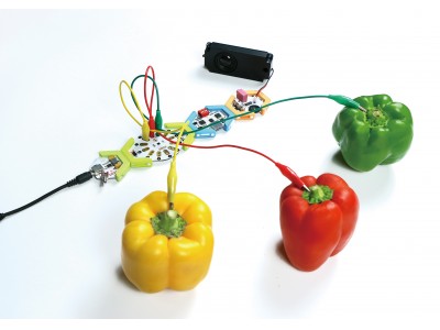 +Style、野菜など身近にある電気を通す物を楽器の一部にできる電子工作キット「HoneyComb Music Kit」を販売開始