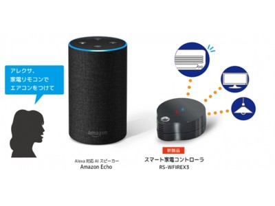 Amazon Alexaに対応した、スマート家電リモコンを発売