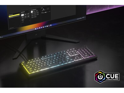 CORSAIRのカスタマイズ可能なRGBバックライト、4つの専用メディアコントロールボタンを搭載したゲーミングキーボード「K55 CORE RGB」を販売開始