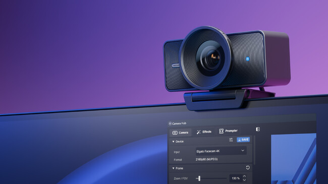滑らかで美しい4K画質に対応したElgatoの高性能Webカメラ　「Facecam 4K」の販売を開始