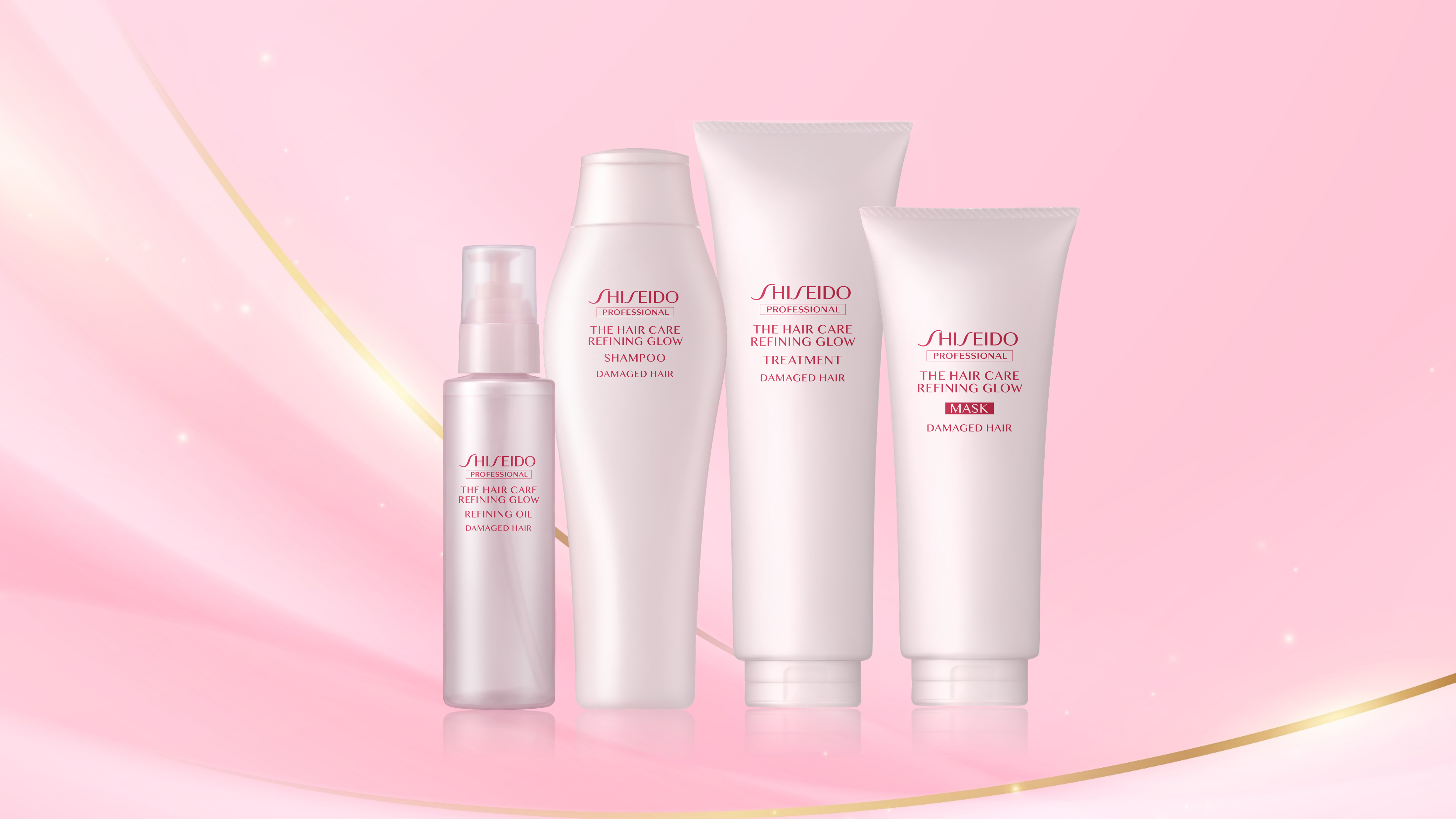 髪に洗練された輝きを。資生堂プロフェッショナルのヘアケアブランド『ザ・ヘアケア』より、ダメージケアライン「リファイニンググロウ」が新発売。
