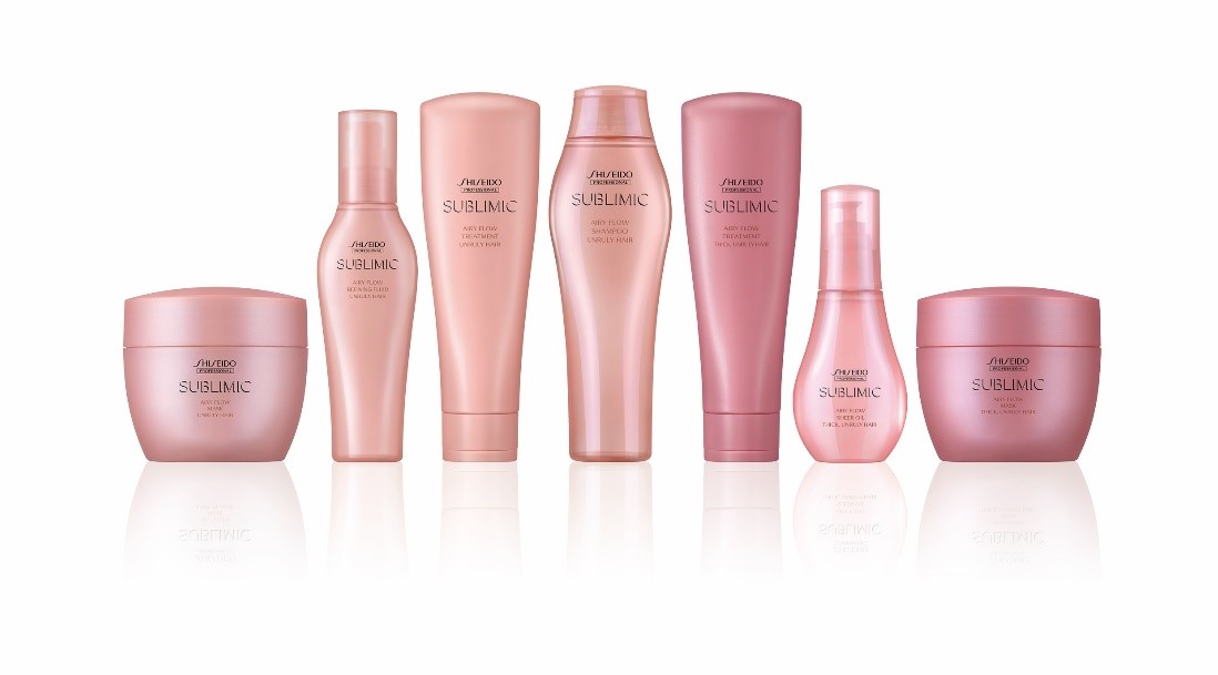 ヘアアイロンやドライヤーの熱を活用して、くせ毛の形状を補修。サブリミック　エアリーフローがくせ毛への対応力を強化し、新タイプを追加してリニューアル！