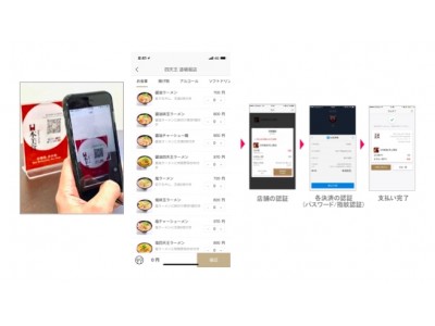 日本初！QRコードスマホオーダー機能【日本美食Order】ラーメン店で本格展開スタート！訪日観光客に大人気の「ラーメン四天王 道頓堀店」 にて導入