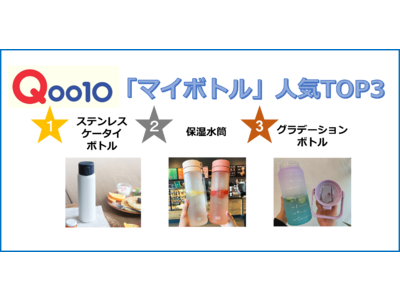 話題の #おしゃピク #海ピク にぴったり！Qoo10 エコで便利な「マイボトル」販売数ランキングTOP3を発表