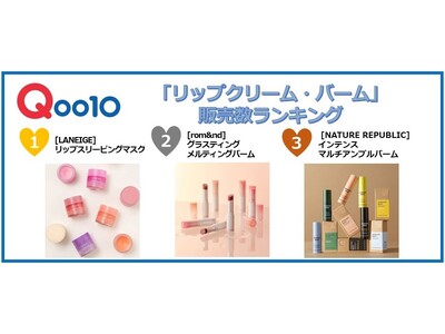 マスク無しでも自信を持てる、この春に始めたいリップケア　Qoo10「リップクリーム・バーム」販売数ランキング発表
