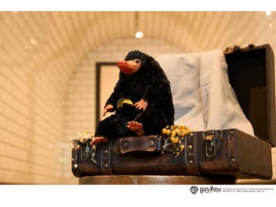 【株式会社セキグチ】『ファンタスティック・ビースト』に登場する魔法動物ニフラーの、顔と手足はソフトビニール製でフィギュアのようなぬいぐるみ「ぬいフィギュ　ニフラー」が新発売！