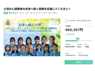小児がん経験者が舞台に立ち、自らの経験や想いを発信 クラウドファンディングも開催中
