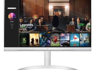 LG 32QK500-w モニター 32インチ 吊りあがっ WQHD ①