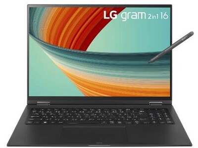 16インチの大画面タッチパネル搭載モバイルノートPC「LG gram 2in1」2023年モデル「16T90R-KA78J」を6月中旬より順次発売