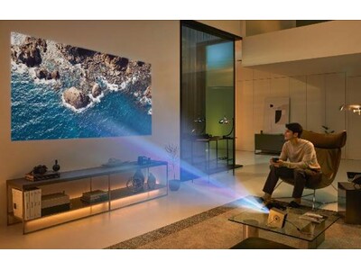 Makuake先行販売で目標金額3472％達成！ミニマル4Kレーザープロジェクター「LG CineBeam Q」を8月7日（水）より本格販売開始