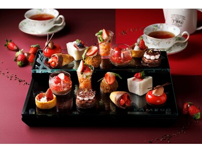 【シェラトン都ホテル東京】旬の苺とチョコレートのマリアージュ　赤×黒の大人スイーツを販売