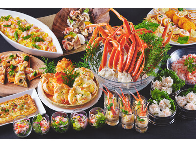 【都ホテル 京都八条】バイキングレストラン「ル・プレジール」毎年好評のかに食べ放題がパワーアップして今年も登場！