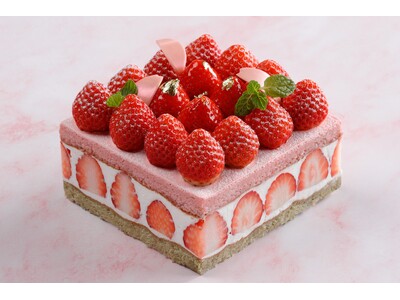 【シェラトン都ホテル大阪】「ひなまつりケーキ＆桃の節句プラン」販売　いちごたっぷり菱餅風「ひなまつりケー...