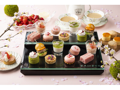 【シェラトン都ホテル東京】春限定「桜のアフタヌーンティー」を提供　桜香る華やかスイーツと彩りセイボリー