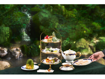 【ウェスティン都ホテル京都】国賓接遇の器でホテルの景勝「吉水八景」を味わう　たねやとの春限定コラボレーションアフタヌーンティー