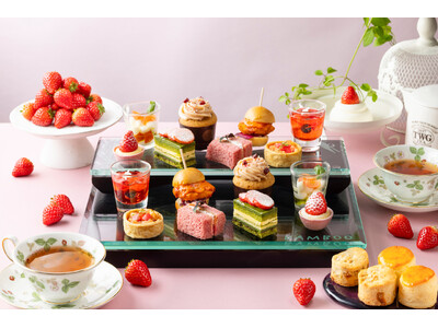 【シェラトン都ホテル東京】夏限定「夏のいちごアフタヌーンティー」可憐ないちごと彩り豊かな夏のティータイム