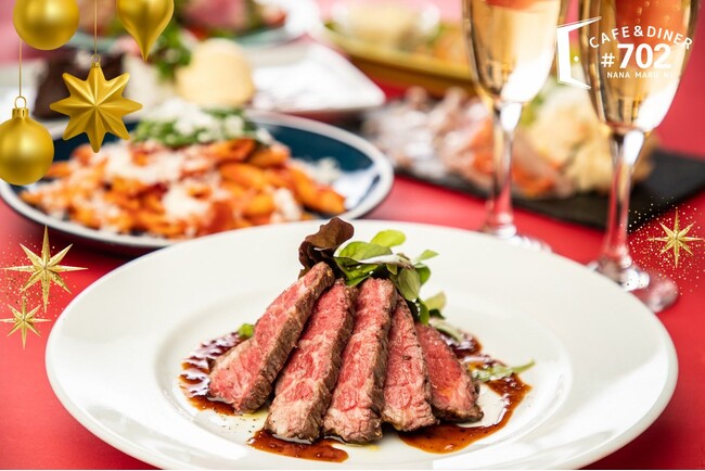 【パークスの灯りに包まれて、聖夜のディナー】イルミネーションと共に楽しむ期間限定プラン！＃702 cafe&dinerにて好評ご予約受付中！