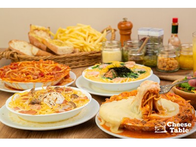 【ランチタイムはポテト・ガーリックトーストなど食べ放題】チーズたっぷりスープパスタは10種の卓上調味料でカスタマイズ可！新宿駅東口徒歩3分・CheeseTable新宿店