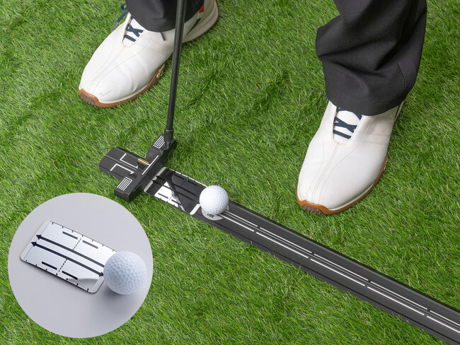 「感覚」頼みのパットをわずか9cmで正しい構えに“見える化”するパター練習用ミラー登場