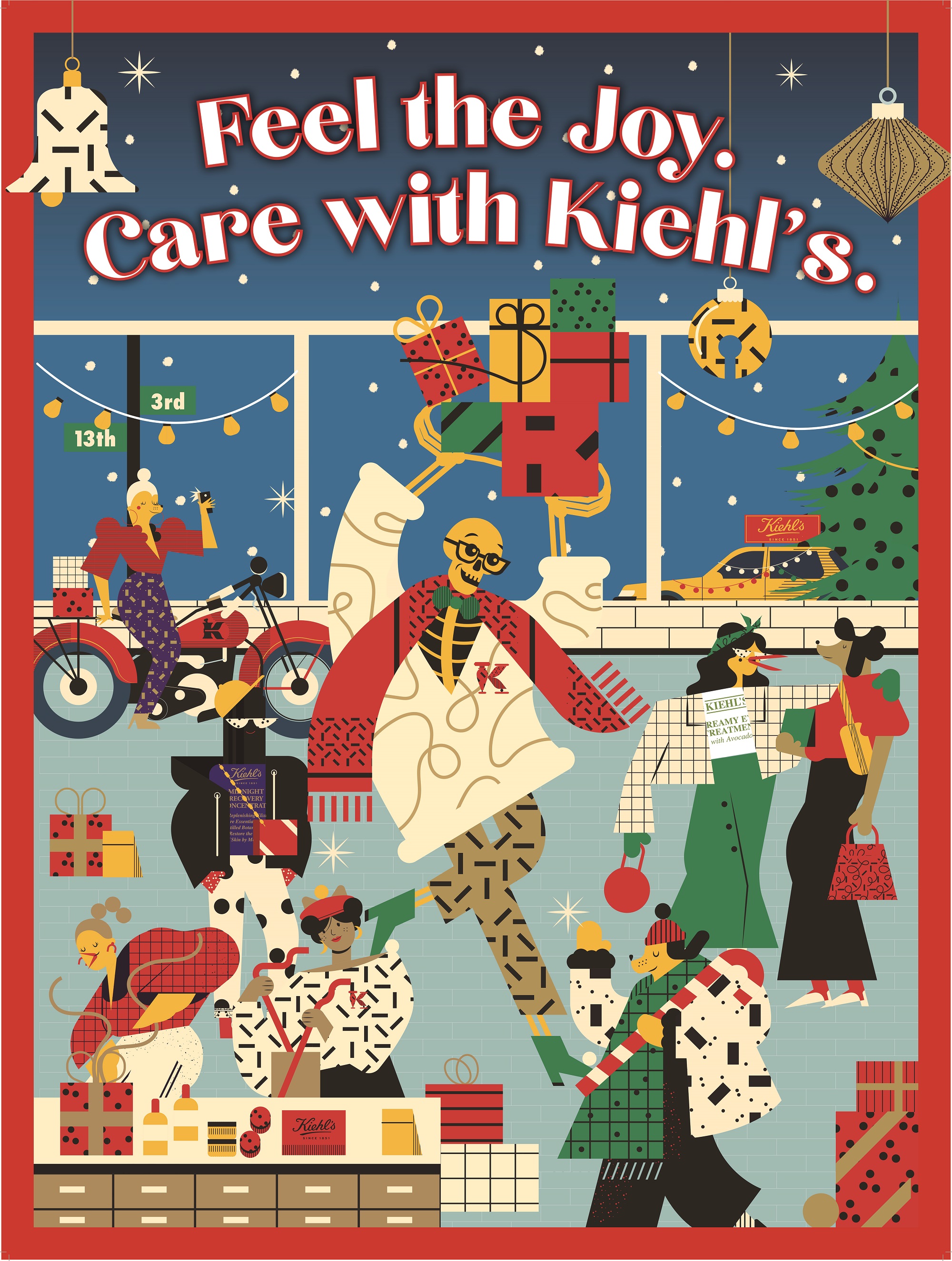 Feel the Joy. Care with Kiehl’s.　ワクワクと、想いあふれるギフトを、キールズと贈ろう。　2020 キールズ ホリデイ