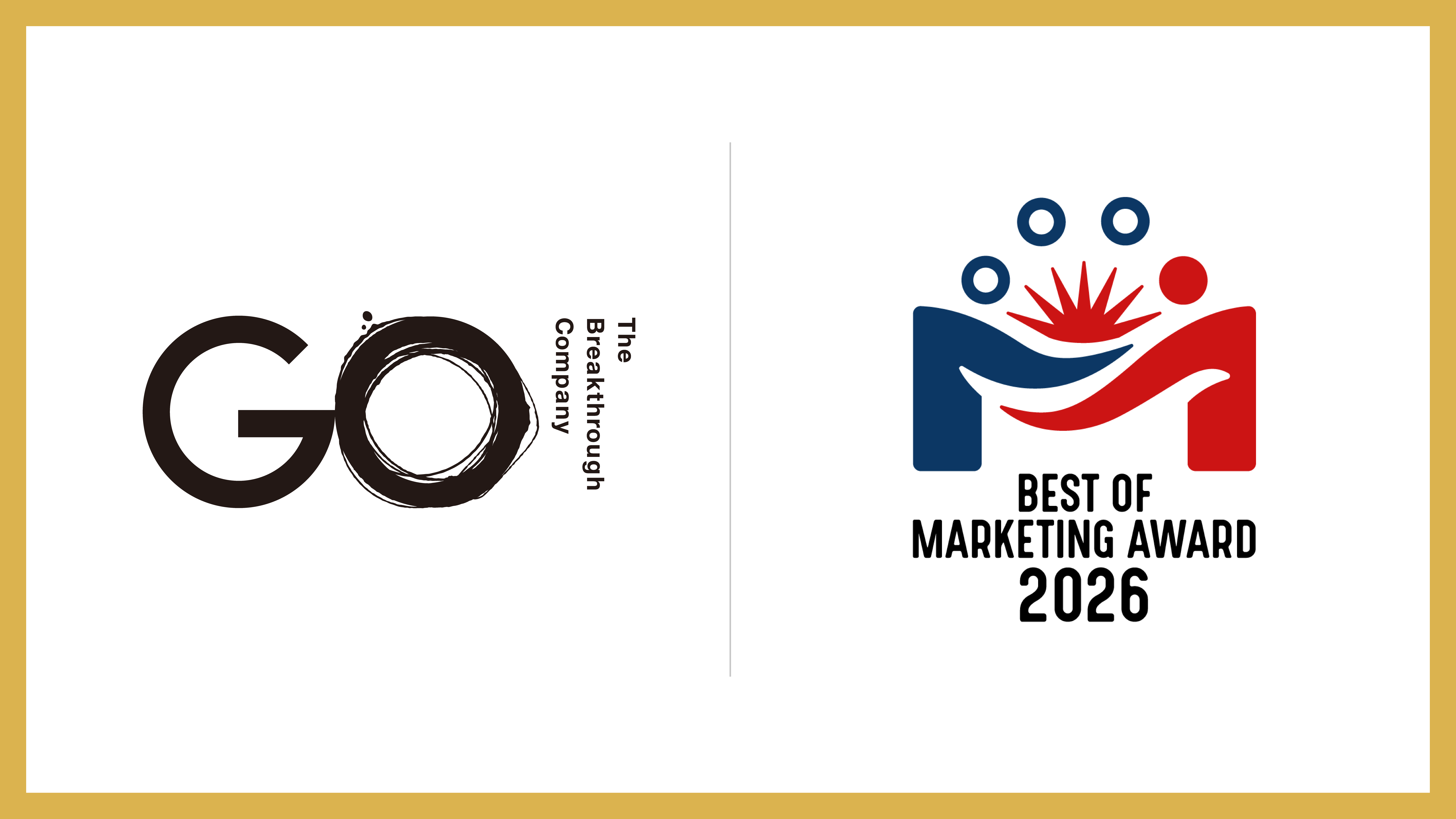The Breakthrough Company GO、BEST OF MARKETING AWARD 2026にて…