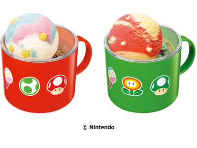 開催中「スーパーマリオ」コラボキャンペーンにて「スーパーマリオ スーベニアカップペアセット」を販売！