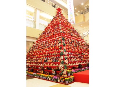 エルミこうのす　日本一高いピラミッドひな壇　鴻巣びっくりひな祭り2018」が2月16日～3月11日まで開催　今年は愛らしい300個の“竹びな”が各会場でお出迎え