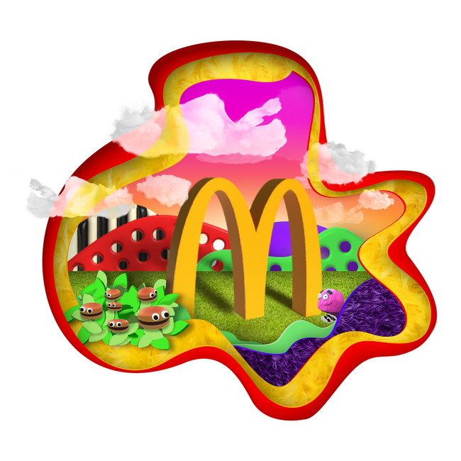 McDonald's グリマス クロックス（ジビッツ付き） McDonald's x Crocs Grimace Cozzzy Sandal - McDonald's Golden