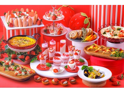 ANAクラウンプラザホテル千歳　週末はストロベリースイーツブッフェ、平日はごほうびランチプレート　スイーツから料理まで楽しむ“いちご尽くし”の3月限定プロモーション開催