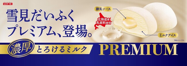 北海道産乳原料使用 ！濃厚でとろけるミルクの味わいが楽しめるプレミアムな雪見だいふく登場！『雪見だいふくＰＲＥＭＩＵＭ とろけるミルク』2024年2月19日（月）より全国発売