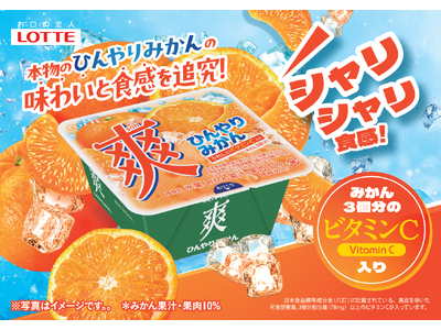 夏に無性に食べたくなる！あの、シャリシャリ食感を追究『爽　ひんやりみかん（みかん3個分のビタミンC入り）...