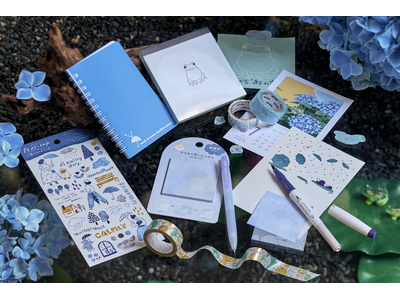 海外向け文房具EC「ZenPop」、雨の日の情景を閉じ込めた文房具ボックス「静かな雨」を6月1日（月）発売。