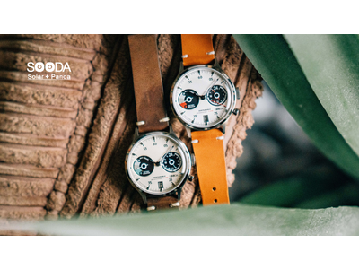 ユニークなデザイン時計を手掛ける日本発のブランド「TACS(タックス)」から初のソーラーモデル！レトロなパンダダイアルが愛嬌たっぷりなモデル「SOODA(ソーダ)」登場（10月26日発売予定）