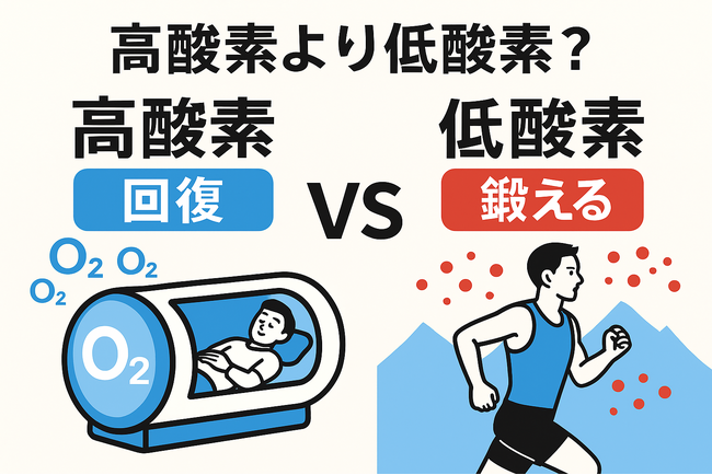 今の時代は「高酸素」より「低酸素」。酸素カプセルと低酸素トレーニングの違いとは？～「回復」と「鍛える」を使い分ける新しい健康習慣～