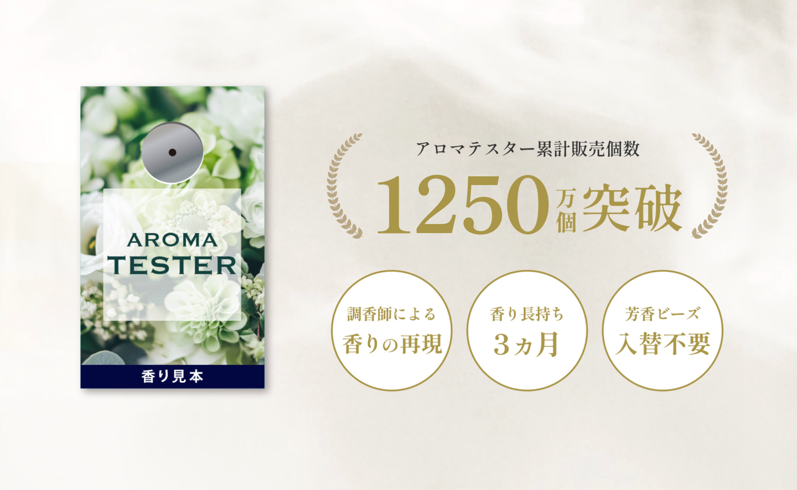 プロモツール、香り見本「アロマテスター」累計販売数1250万個突破
