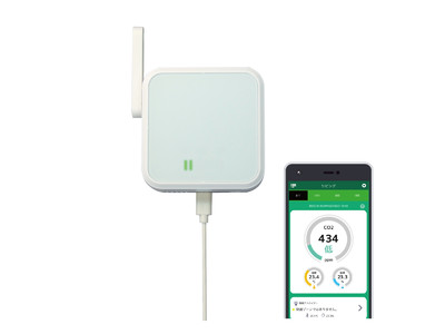 CO2濃度をスマホで確認して換気の目安に！Wi-Fi CO2センサー RS-WFCO2 5月中旬発売