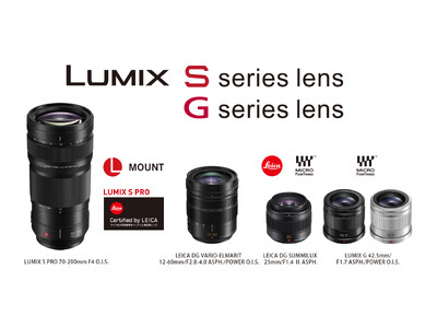 LUMIX Sシリーズレンズ/Gシリーズレンズの4機種を発売