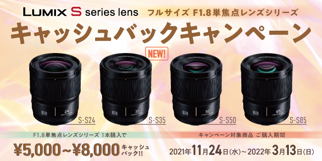 LUMIX SYuS-S35vLOIuLUMIX tTCY F1.8Pœ_YV[Y@LbVobNLy[v{I