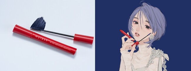 売上No.1(※1)！まつげが自然に際立つマスカラ「マイラッシュ」から、ブルーニュアンスを効かせた限定色「ブルーベースブラック」を発売！