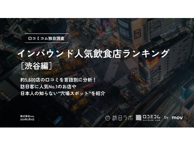 【独自調査】外国人に人気の飲食店ランキング【渋谷編】寿司屋、焼肉屋を抑えた1位は？：インバウンド人気飲食...