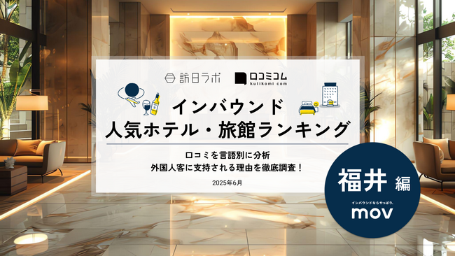 【独自調査】2025年最新：外国人に人気のホテル・旅館ランキング［福井 編］1位は「コートヤード・バイ・マリオット福井」！| インバウンド人気ホテル・旅館ランキング　#インバウンド #MEO